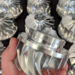 Point-milled compressor impellers in aluminum for a cryogenic air separation system